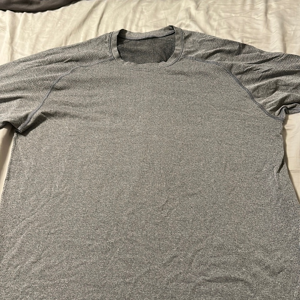 Gray Lululemon Metal Vent Long Sleeve Tee
